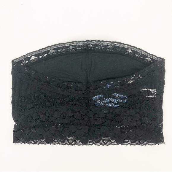 FREE PEOPLE Black Bandeau Scallop Lace - Picture 4 of 6